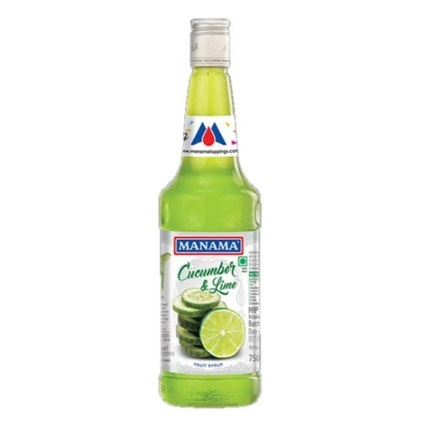 Manama Cucumber & Lime Syrup – 750 ml | Refreshing Cucumber & Citrus Drink Mixer