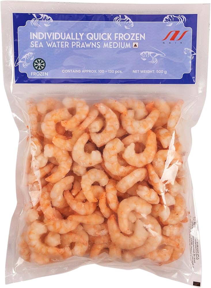 Plain Prawns 1 kg – Fresh Frozen Whole Prawns for Cooking & Meals