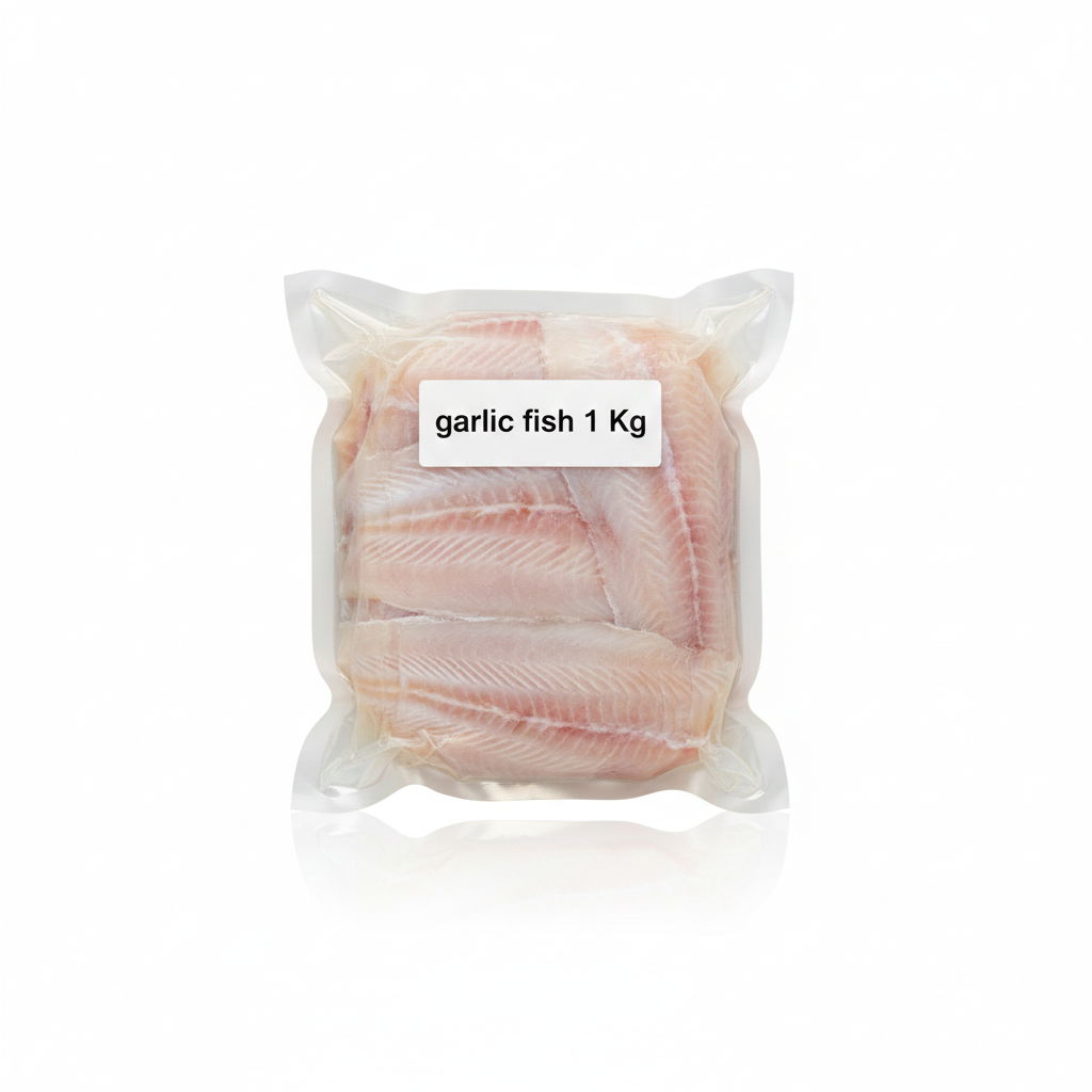 Garlic Fish 1 kg – Ready-to-Cook Flavourful Garlic-Marinated Fish Fillets