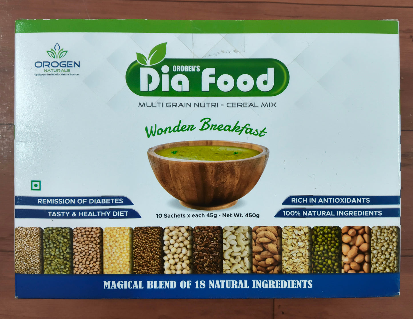 Dia Food – Multi Grain Nutri Cereal Mix | 45 g x 10 sachets |Net Weight 450 grams
