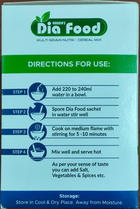 Dia Food – Multi Grain Nutri Cereal Mix | 45 g x 10 sachets |Net Weight 450 grams