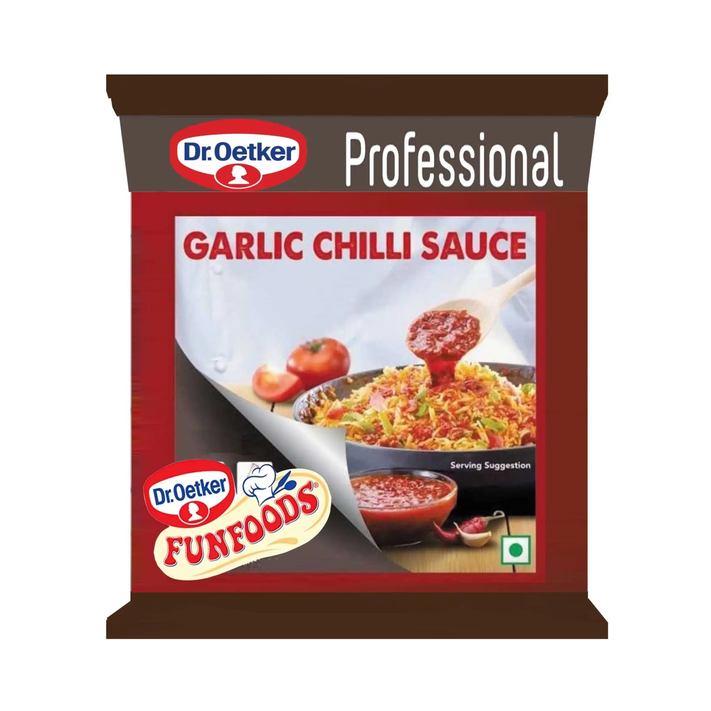 Dr. Oetker Funfoods Garlic Chilli Sauce – 1 kg | Spicy & Tangy Garlic Sauce