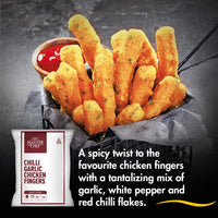 ITC Chicken Chilli Garlic Fingers 1 kg – Crispy & Flavour-Packed Frozen Snack