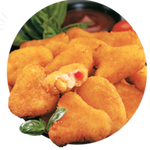 ITC Cheesy Corn Triangles 1 kg – Cheese & Corn Filled Veg Snack Triangles