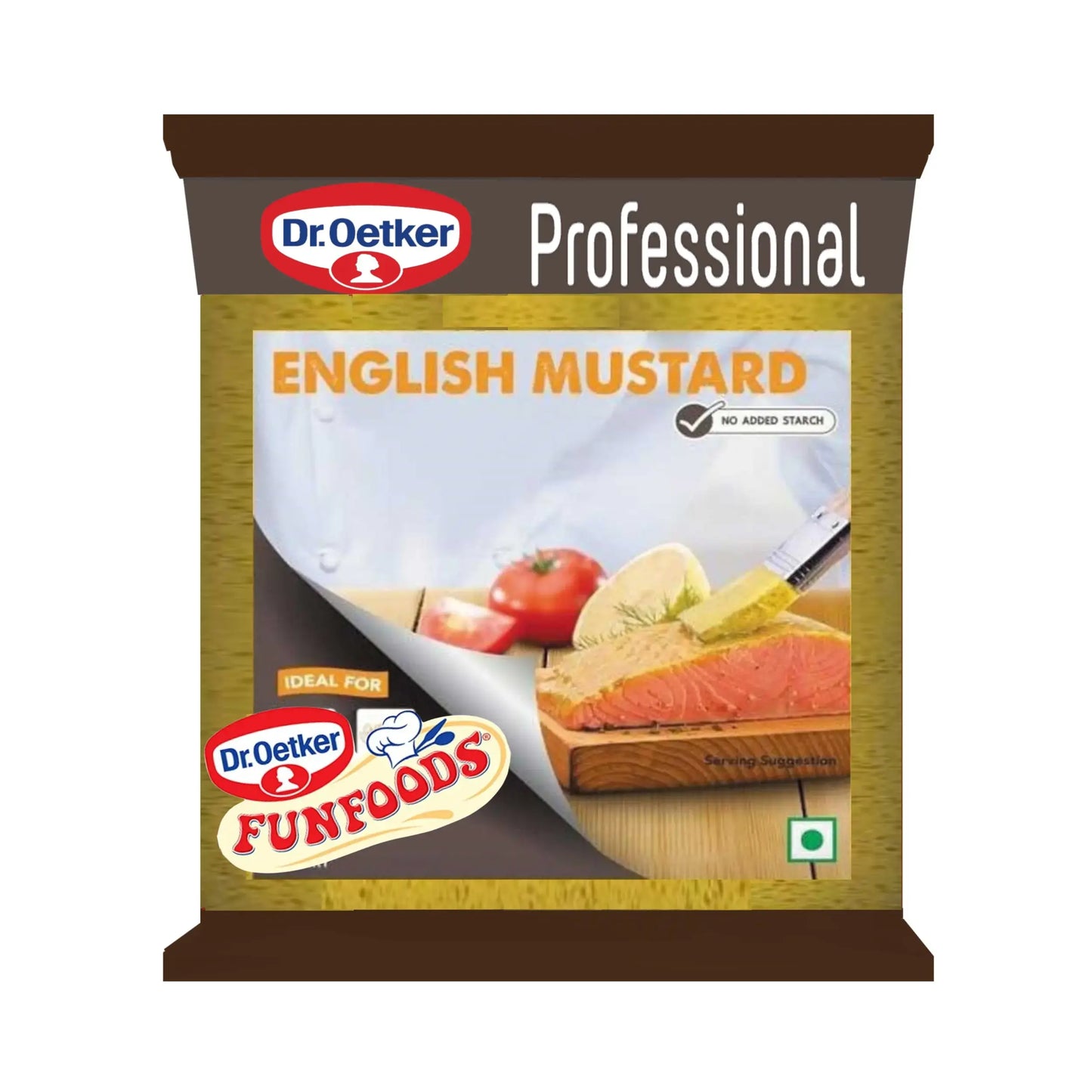 Dr. Oetker Funfoods English Mustard – 1 kg | Classic Tangy Mustard Condiment