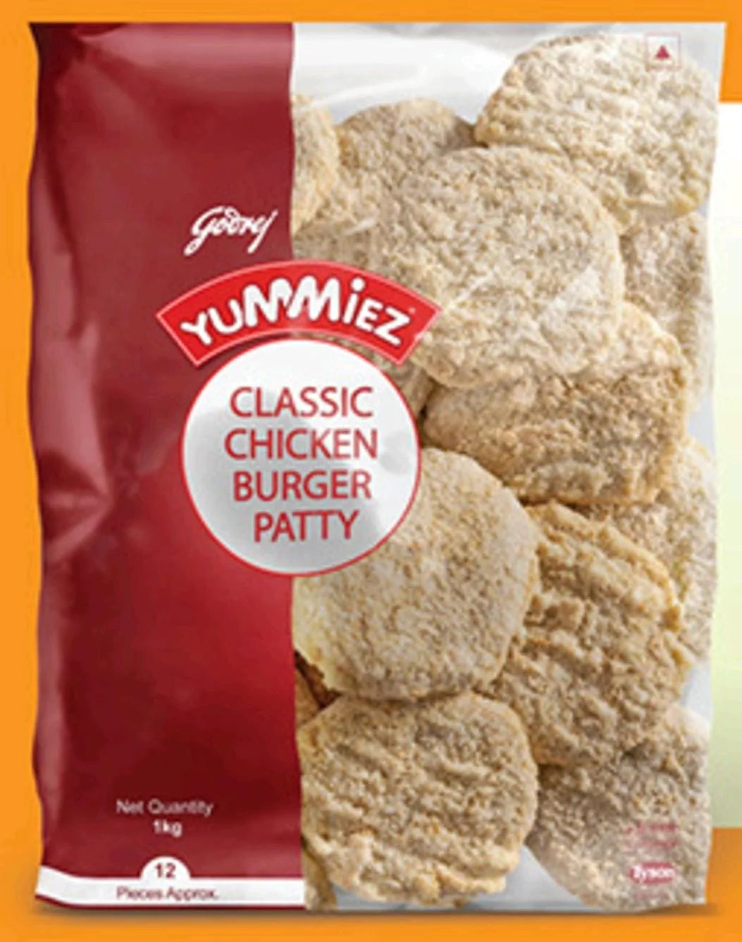 Godrej Burger Patty 20 pcs – 1 kg Value Pack Meat-Rich Burger Patties