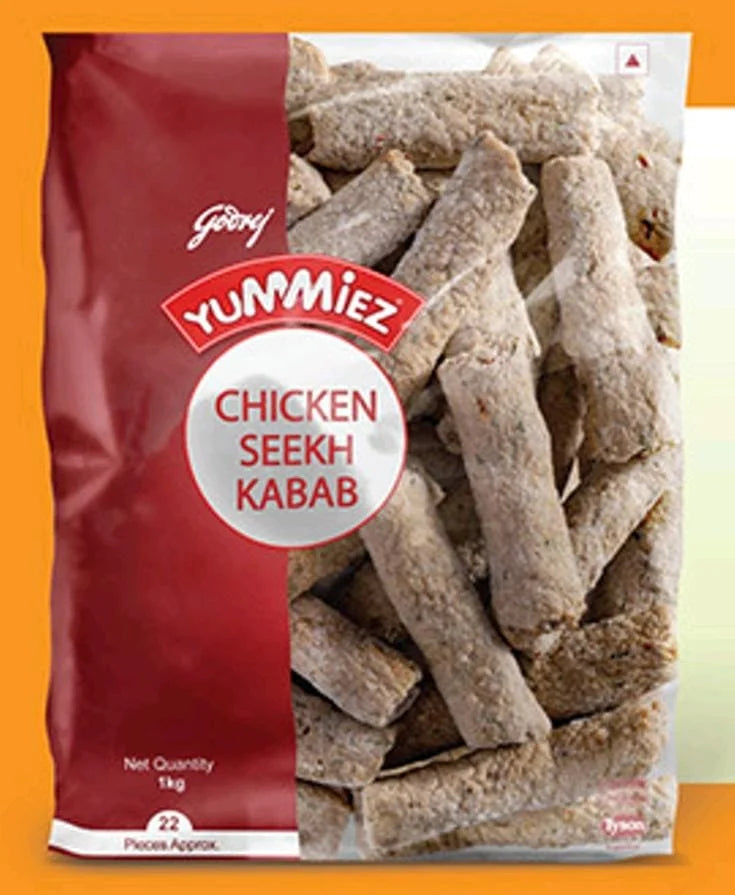 Godrej Chicken Seekh Kebab 1 kg – Ready-to-Cook Juicy & Spiced Kebabs
