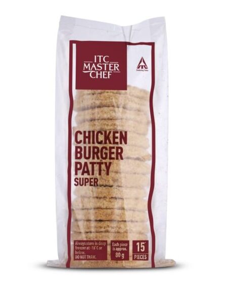 ITC Chicken Burger Patty (Super) – Premium 1 kg Pack for Juicy Burgers