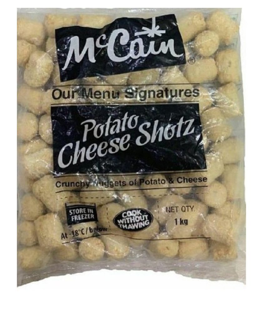 McCain Potato Cheezy Shorts 1 kg – Crunchy Cheese-Flavoured Potato Snacks