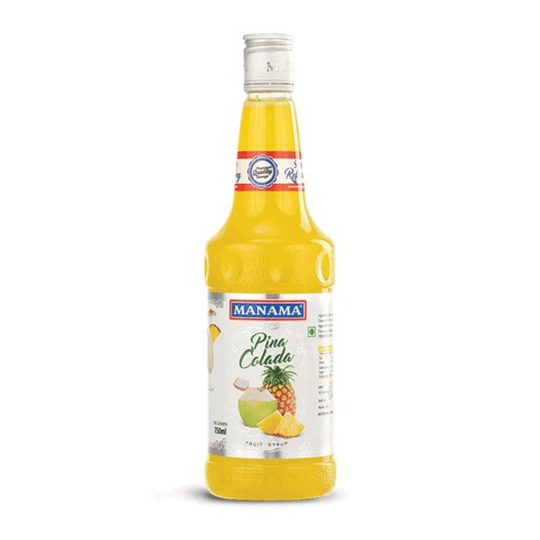 Manama Pina Colada Syrup – 750 ml | Tropical Pineapple & Coconut Drink Mixer