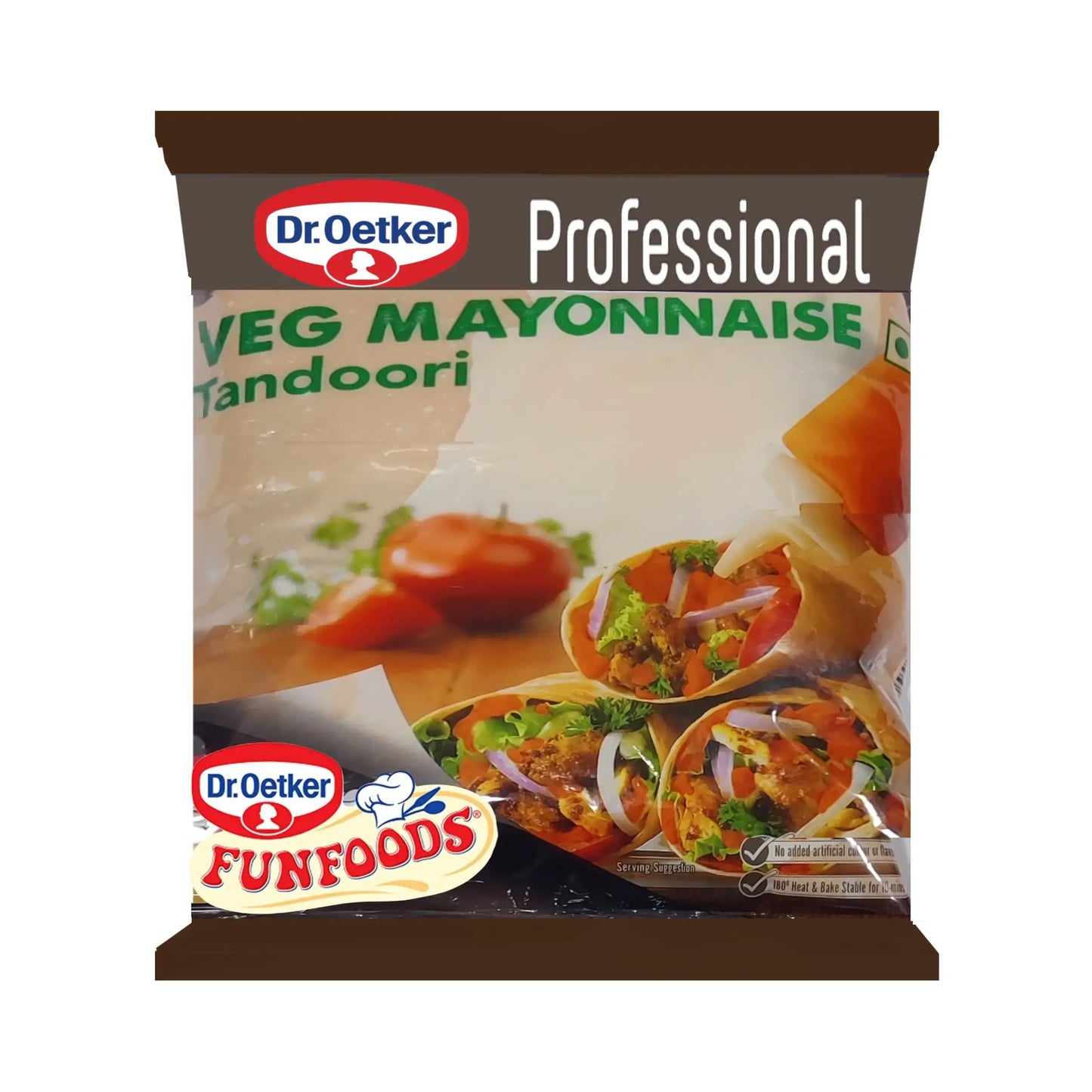 Dr. Oetker Funfoods Veg Mayonnaise Tandoori 1 kg – Creamy Spiced Dip & Spread