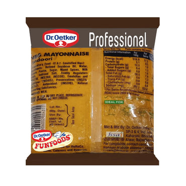 Dr. Oetker Funfoods Veg Mayonnaise Tandoori 1 kg – Creamy Spiced Dip & Spread