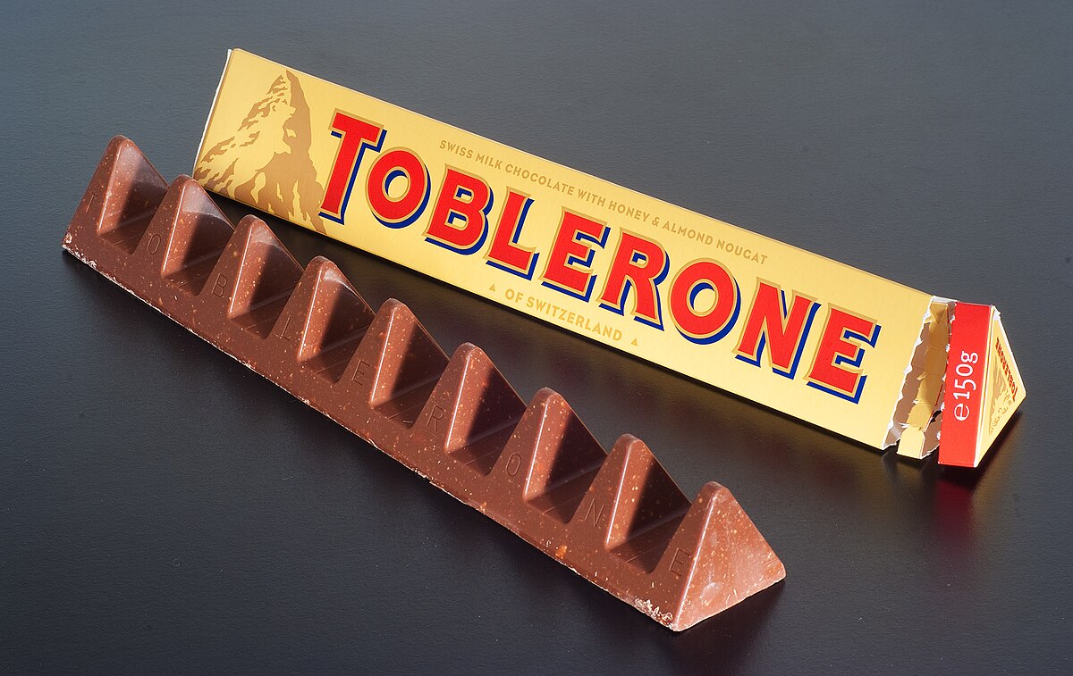 Imported Toblerone Chocolate – Swiss Milk Chocolate with Honey & Almond Nougat